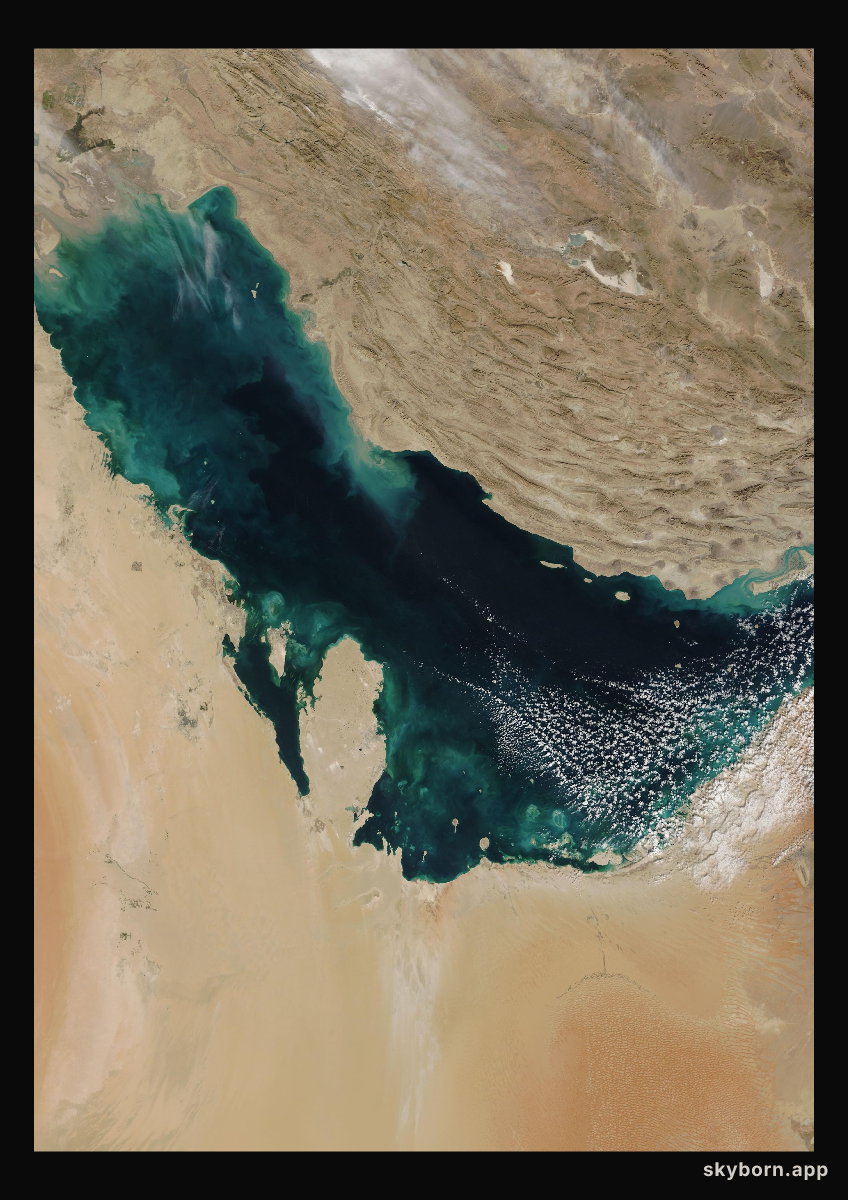 The Earth on 29 November 2007 · Persian Gulf
