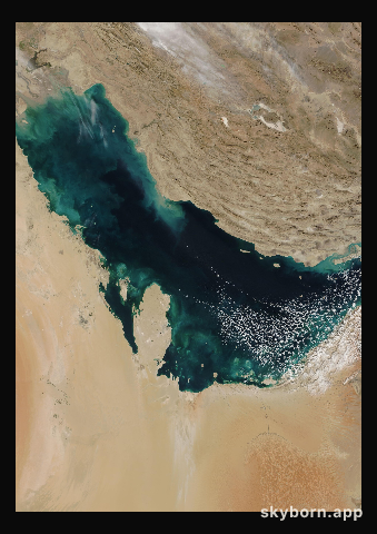 The Earth on 29 November 2007 · Persian Gulf
