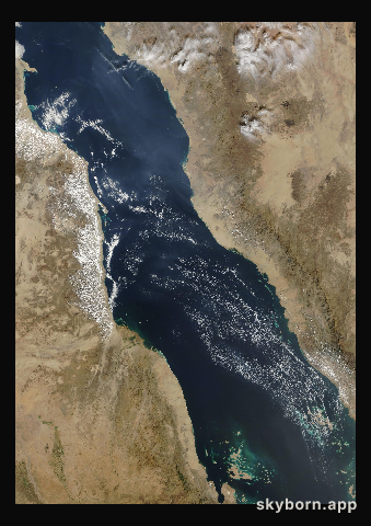 The Earth on 30 November 2007 · Red Sea