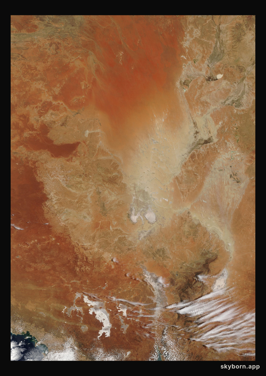 The Earth on 4 December 2007 · Lake Eyre, Australia
