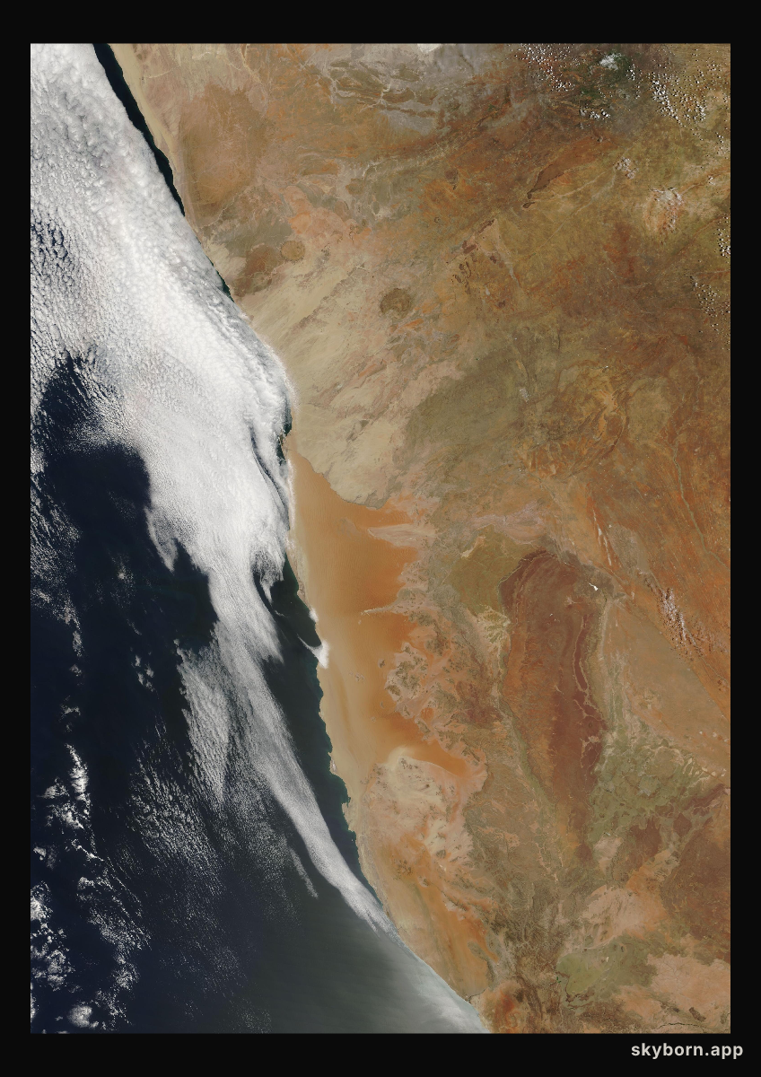 The Earth on 6 December 2007 · Namib Desert