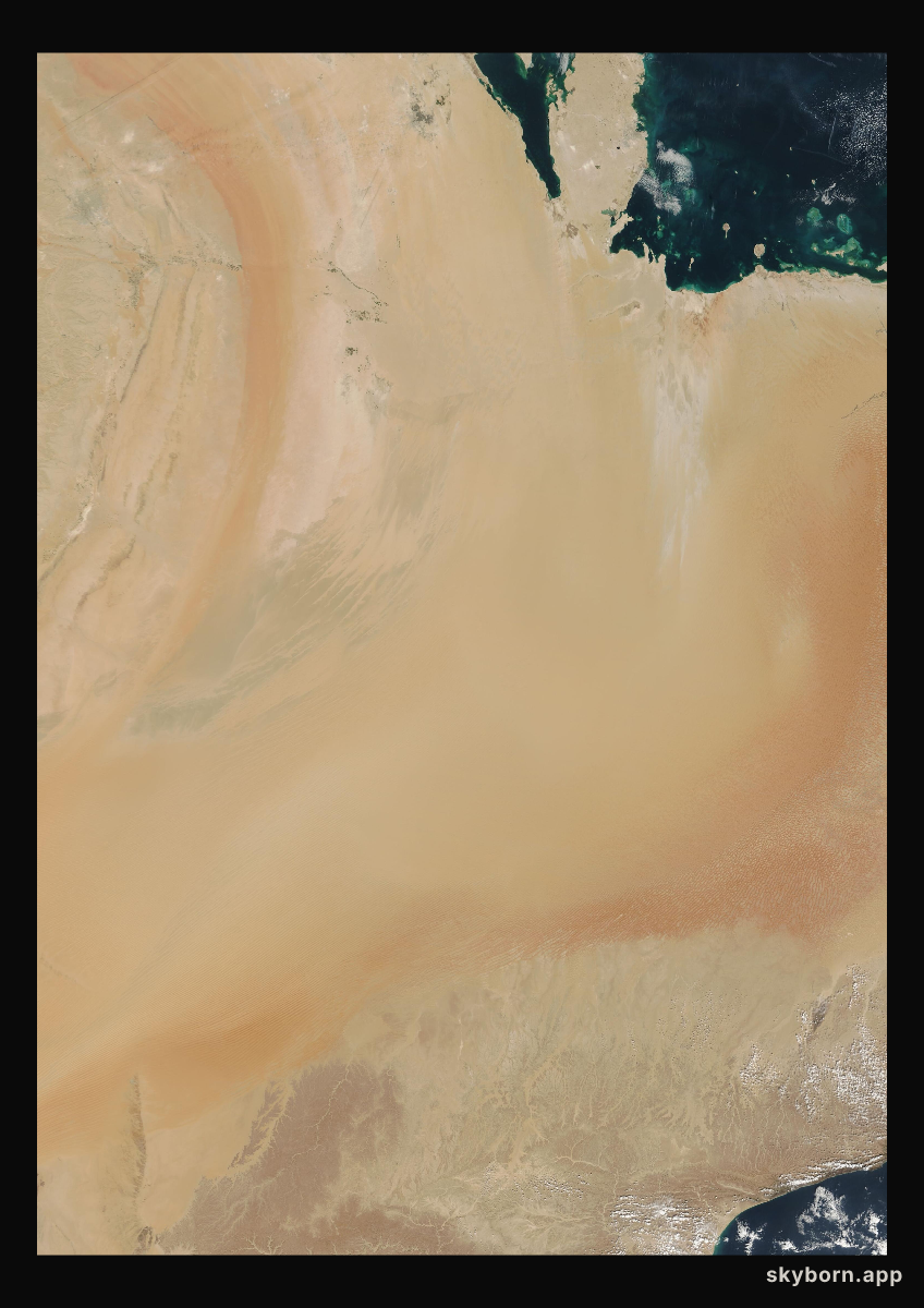 The Earth on 8 December 2007 · Empty Quarter, Arabia