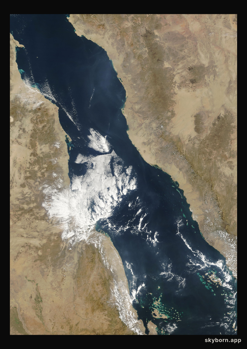 The Earth on 11 December 2007 · Red Sea