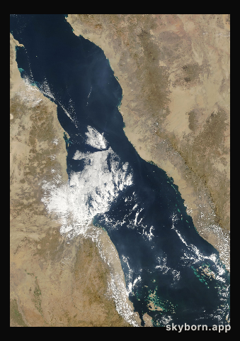 The Earth on 11 December 2007 · Red Sea
