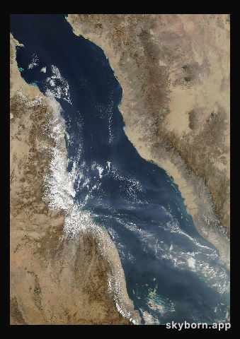 The Earth on 12 December 2007 · Red Sea