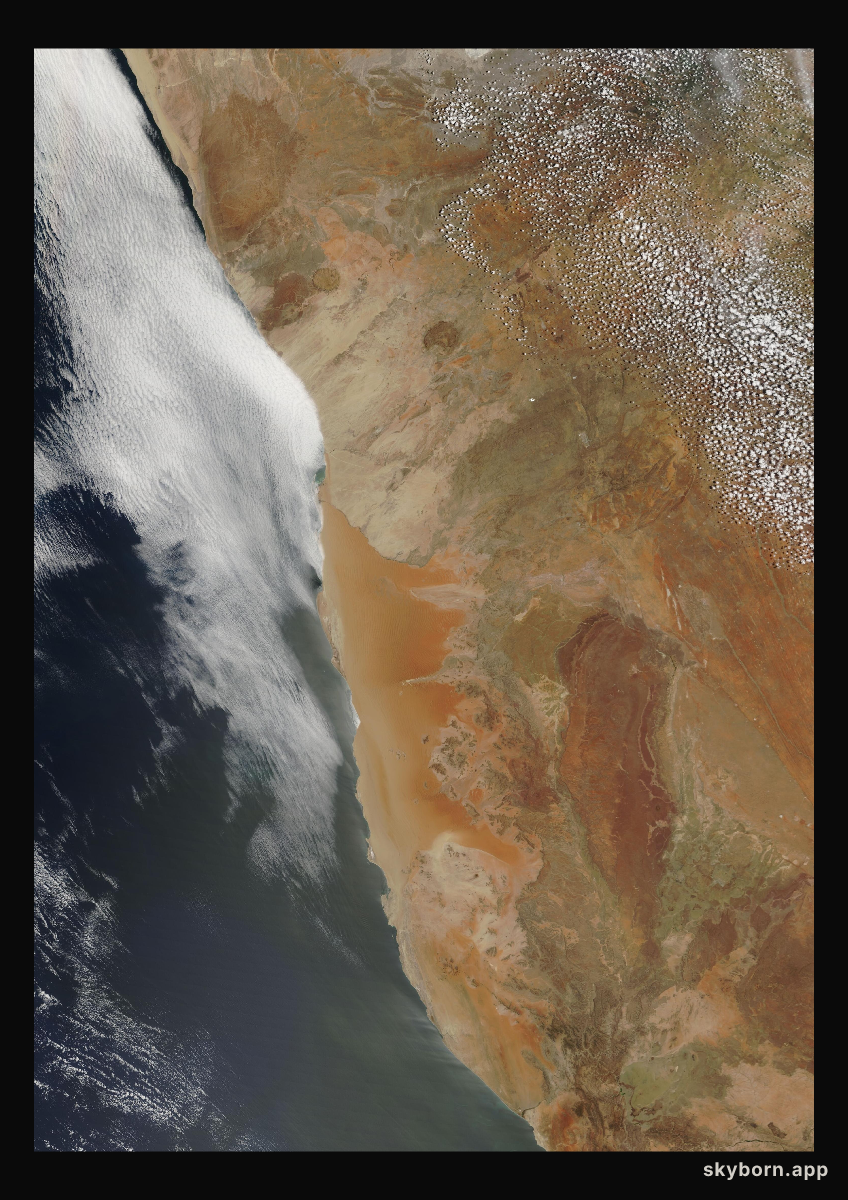 The Earth on 13 December 2007 · Namib Desert