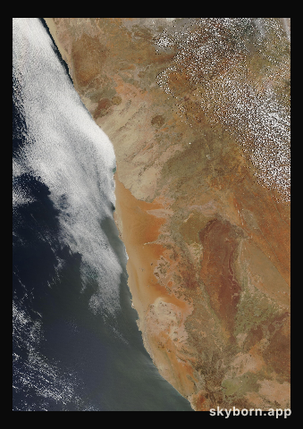 The Earth on 13 December 2007 · Namib Desert