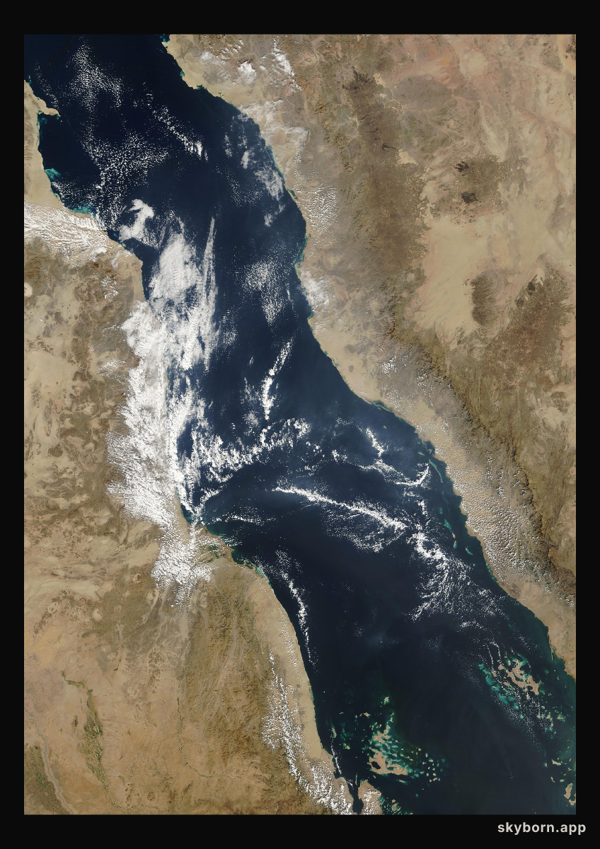 The Earth on 16 December 2007 · Red Sea