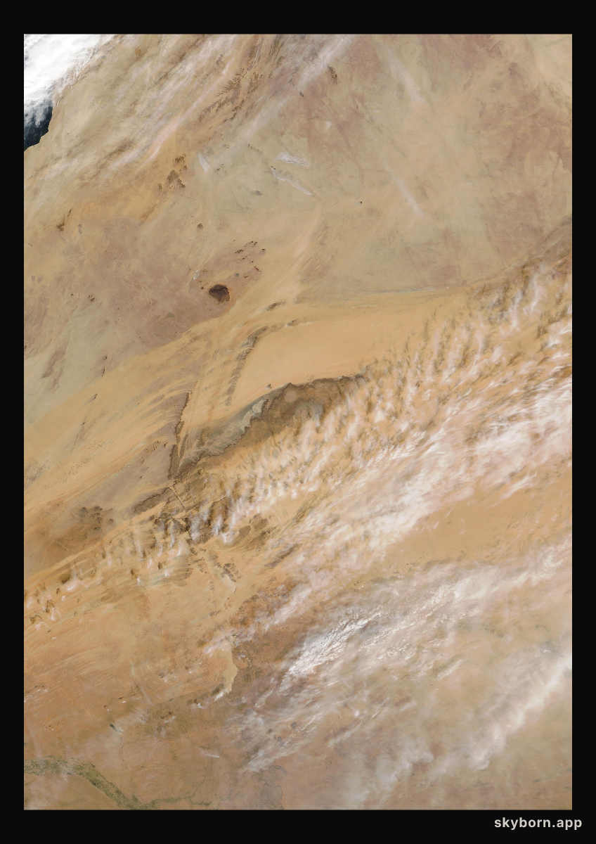 The Earth on 19 December 2007 · Eye of the Sahara, Mauritania