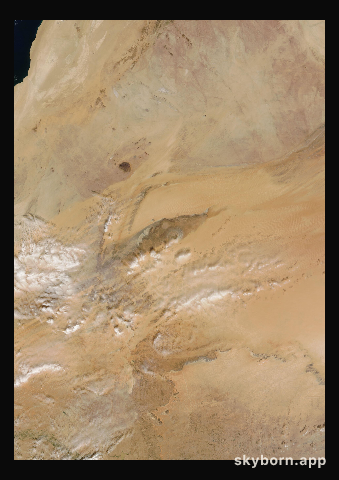 The Earth on 23 December 2007 · Eye of the Sahara, Mauritania