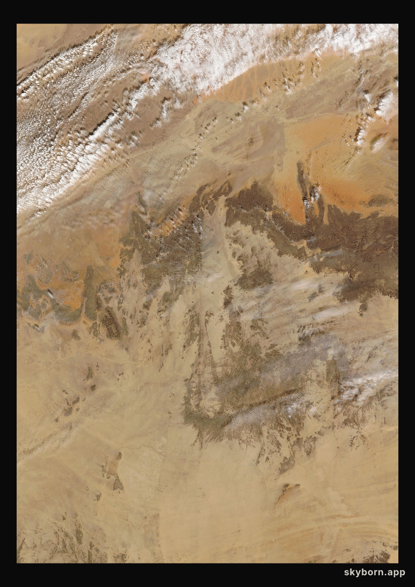 The Earth on 24 December 2007 · Sahara, Algeria