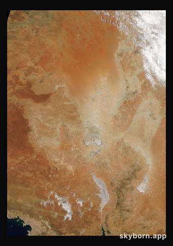 The Earth on 26 December 2007 · Lake Eyre, Australia