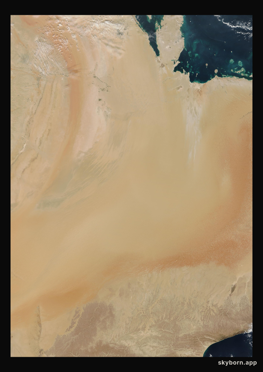 The Earth on 31 December 2007 · Empty Quarter, Arabia