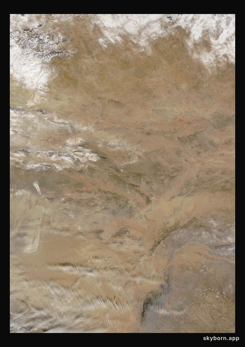 The Earth on 2 January 2008 · Gobi Desert