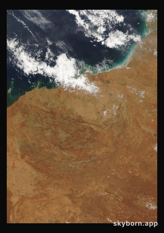 The Earth on 13 January 2008 · Pilbara, Western Australia