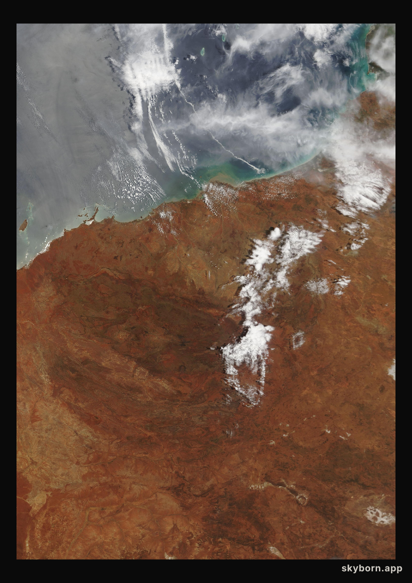 The Earth on 14 January 2008 · Pilbara, Western Australia