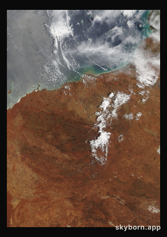 The Earth on 14 January 2008 · Pilbara, Western Australia