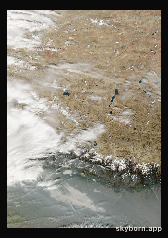 The Earth on 17 January 2008 · Himalaya and Tibet