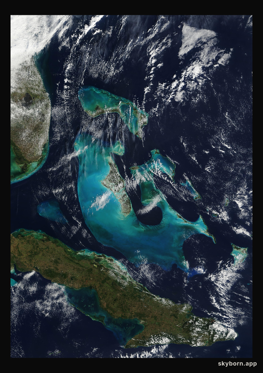 The Earth on 19 January 2008 · Bahamas