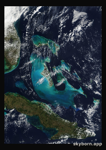 The Earth on 19 January 2008 · Bahamas
