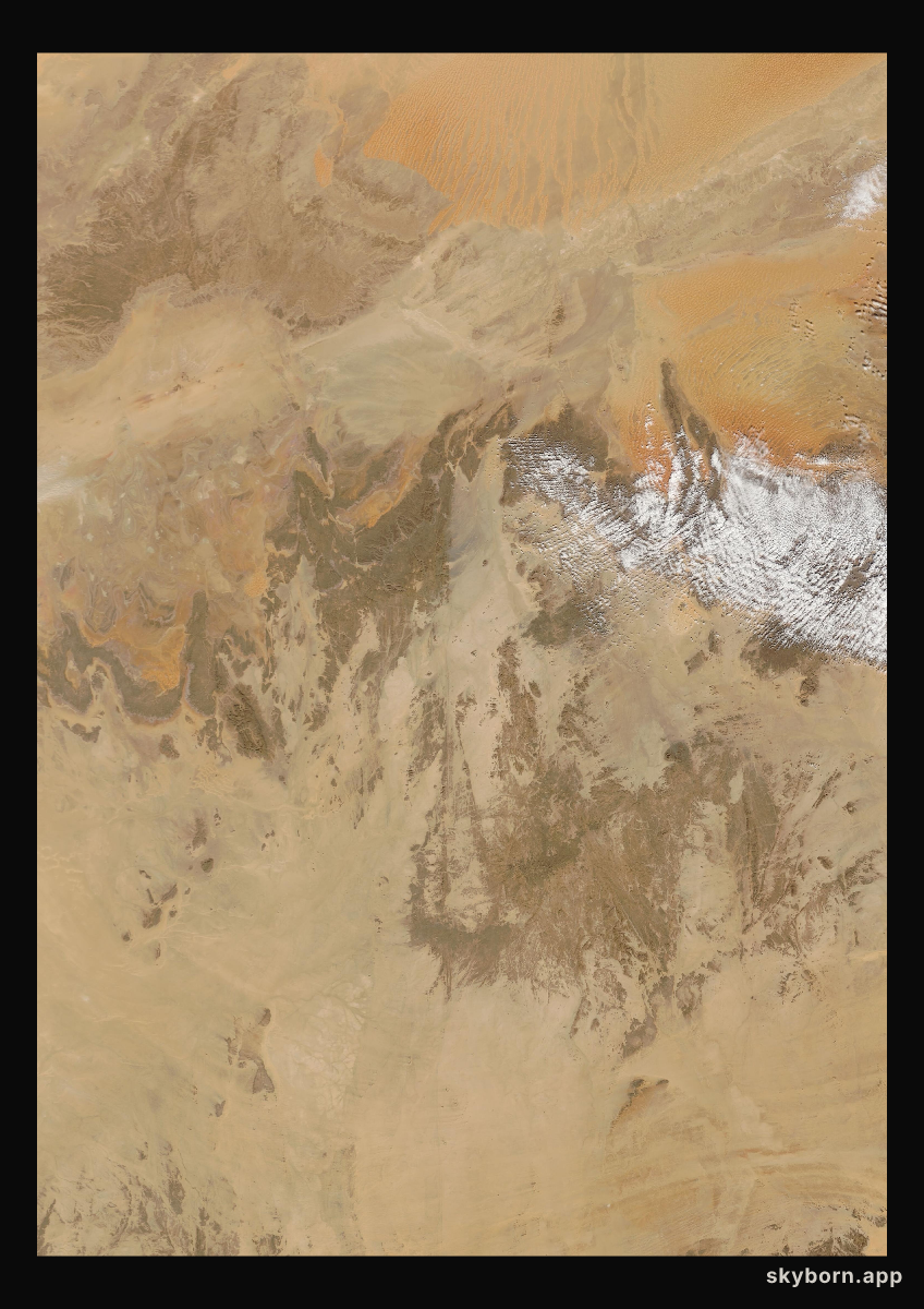 The Earth on 20 January 2008 · Sahara, Algeria