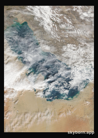 The Earth on 21 January 2008 · Persian Gulf