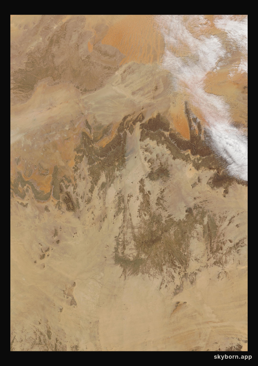 The Earth on 25 January 2008 · Sahara, Algeria