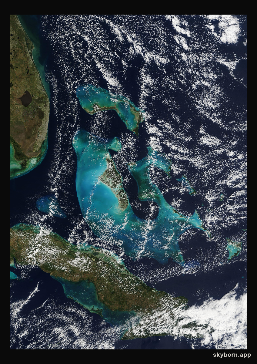 The Earth on 28 January 2008 · Bahamas