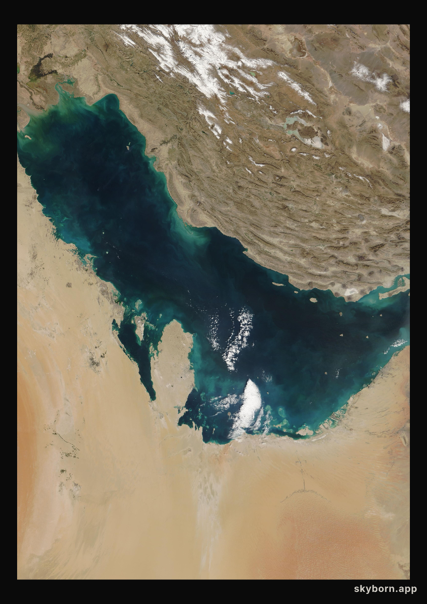The Earth on 6 February 2008 · Persian Gulf