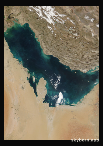 The Earth on 6 February 2008 · Persian Gulf