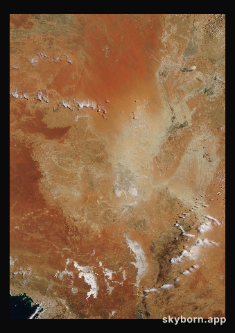 The Earth on 15 February 2008 · Lake Eyre, Australia