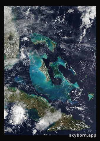 The Earth on 22 February 2008 · Bahamas