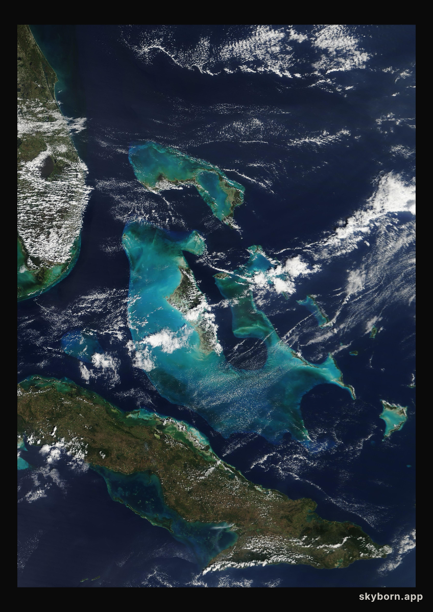 The Earth on 25 February 2008 · Bahamas