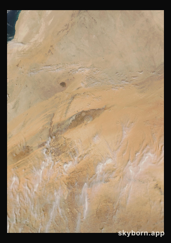 The Earth on 27 February 2008 · Eye of the Sahara, Mauritania
