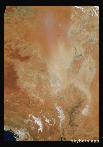 The Earth on 28 February 2008 · Lake Eyre, Australia