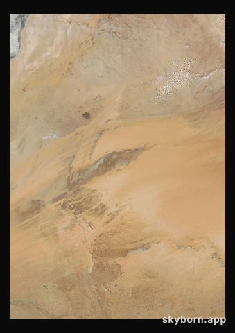The Earth on 7 March 2008 · Eye of the Sahara, Mauritania