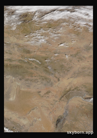 The Earth on 9 March 2008 · Gobi Desert