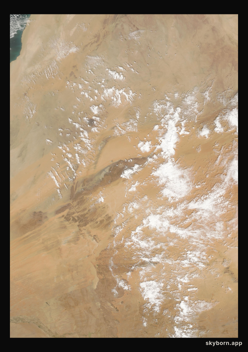 The Earth on 14 March 2008 · Eye of the Sahara, Mauritania