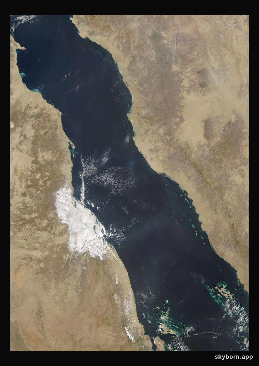 The Earth on 16 March 2008 · Red Sea