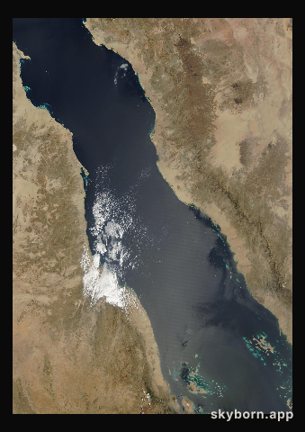 The Earth on 19 March 2008 · Red Sea