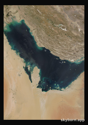 The Earth on 25 March 2008 · Persian Gulf