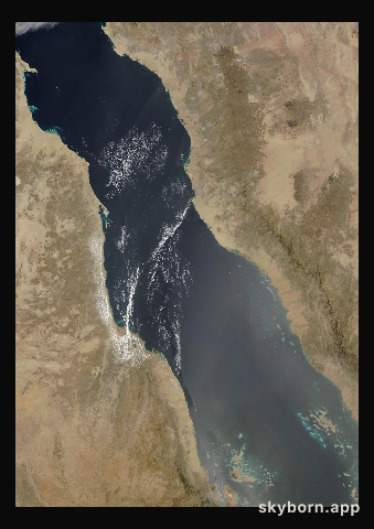 The Earth on 28 March 2008 · Red Sea