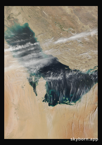 The Earth on 29 March 2008 · Persian Gulf