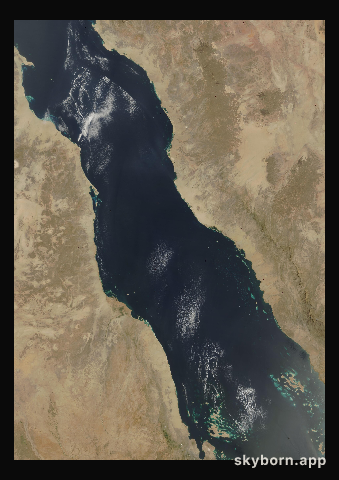 The Earth on 30 March 2008 · Red Sea