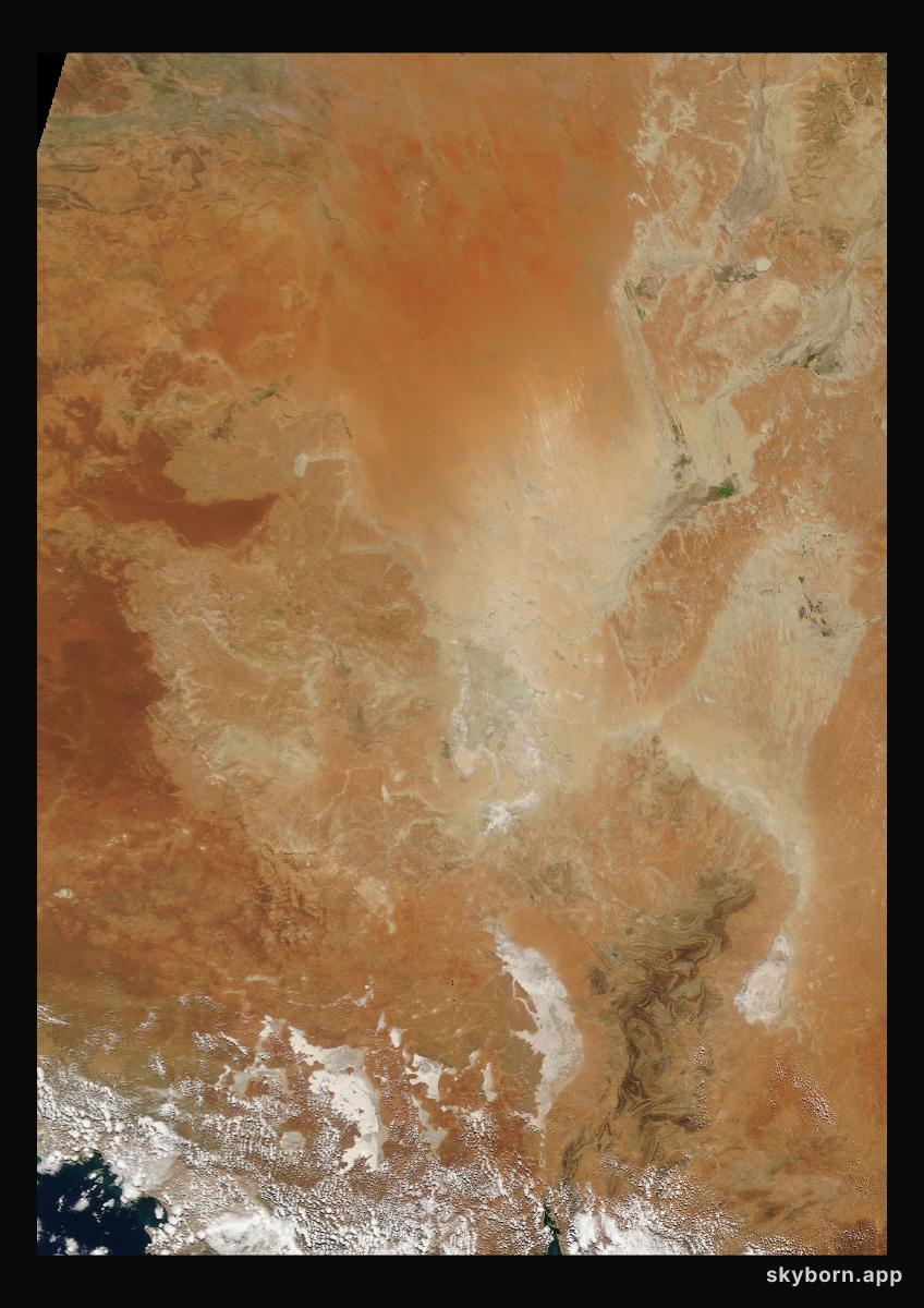 The Earth on 31 March 2008 · Lake Eyre, Australia