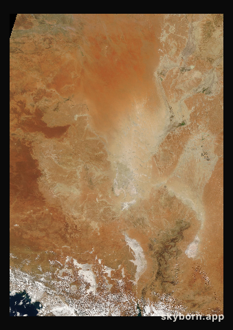 The Earth on 31 March 2008 · Lake Eyre, Australia