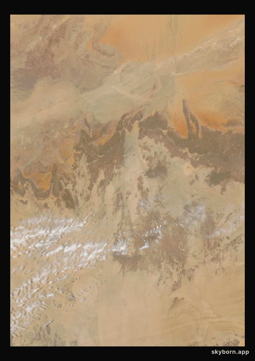 The Earth on 2 April 2008 · Sahara, Algeria