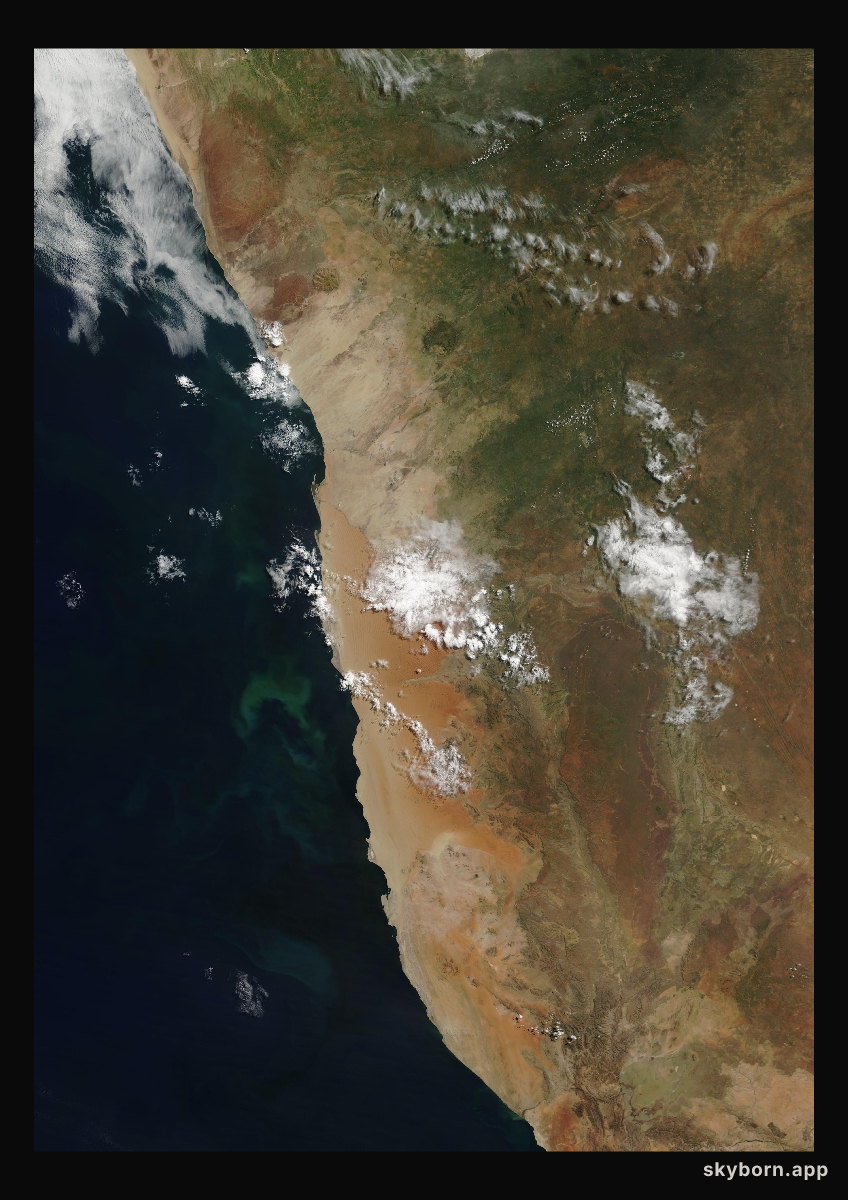The Earth on 3 April 2008 · Namib Desert