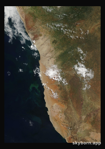 The Earth on 3 April 2008 · Namib Desert