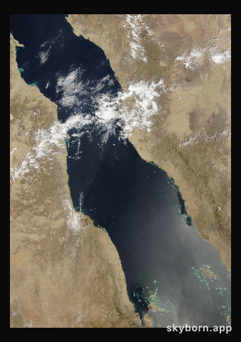 The Earth on 6 April 2008 · Red Sea